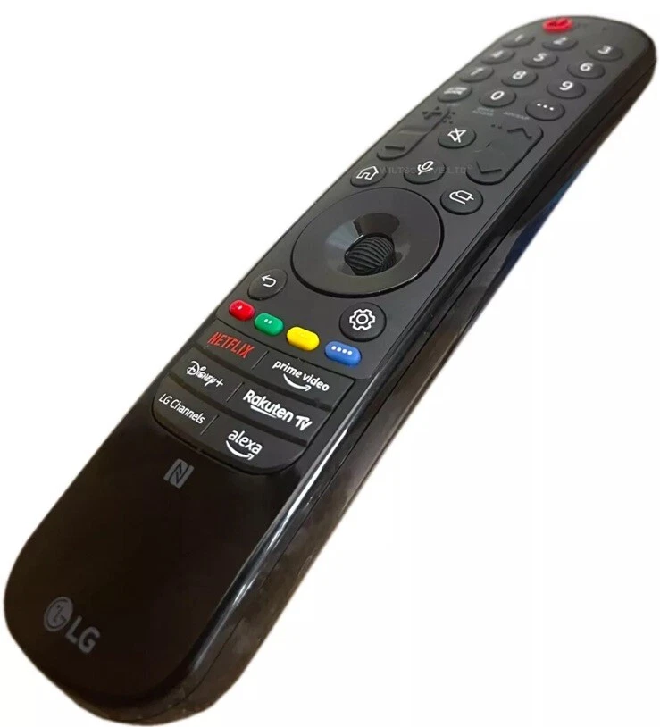 שלט חכם למסך LG מקורי עם גלגלת עכבר ומיקרופון זווית צד