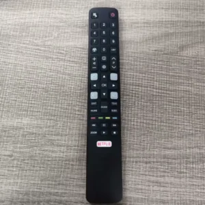 שלט לטלויזיה TCL מקורי ארוך כולל מספרים וכפתור נטפליקס איכותי - שנה אחריות דגם RC802N