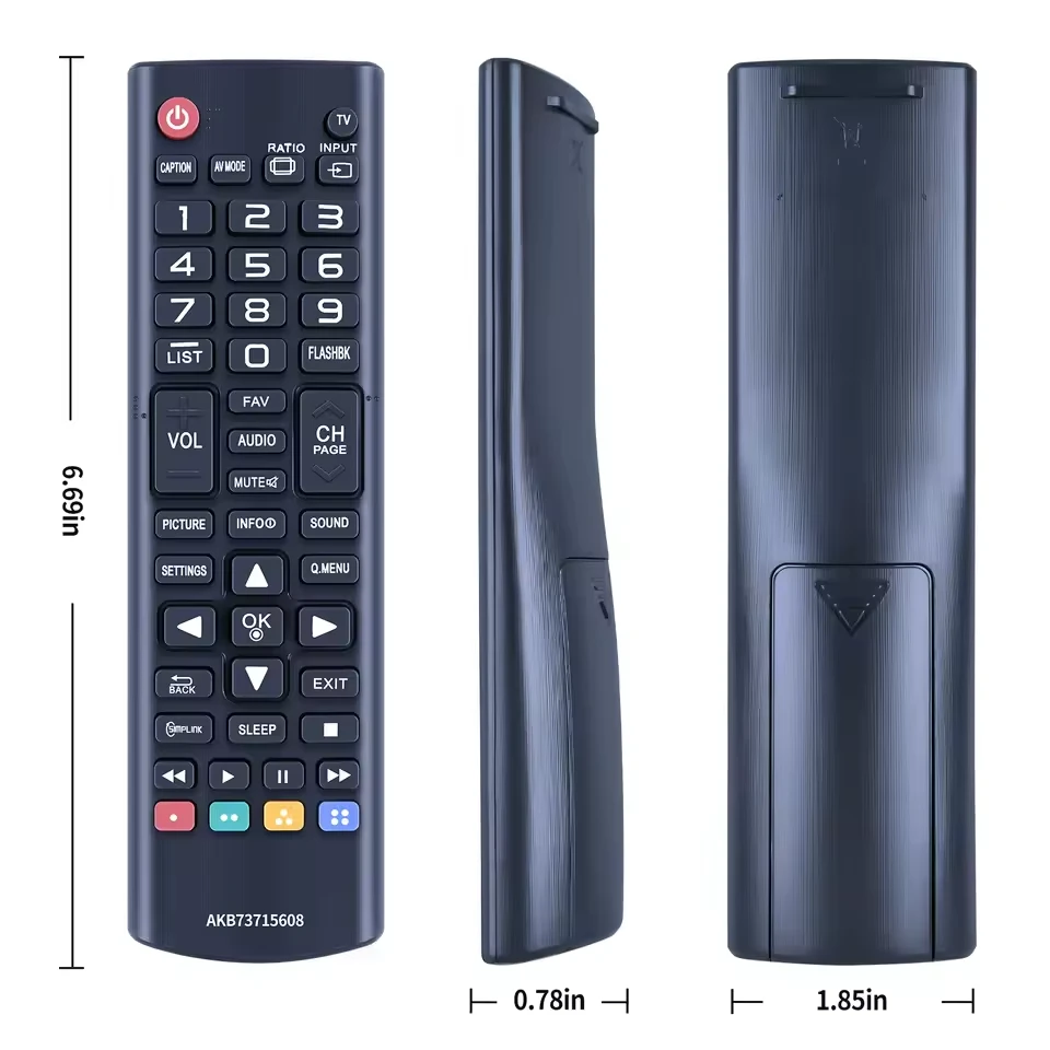 שלט LG תואם לכל מסכי LG שנה אחריות 5608| שלט לטלויזיה LG | שלט אוניברסלי לטלויזיה LG