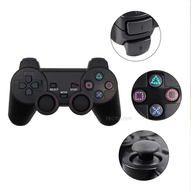 שלט אלחוטי ל-PlayStation 2 דגם Premium עם רטט כפול – כולל שנה אחריות
