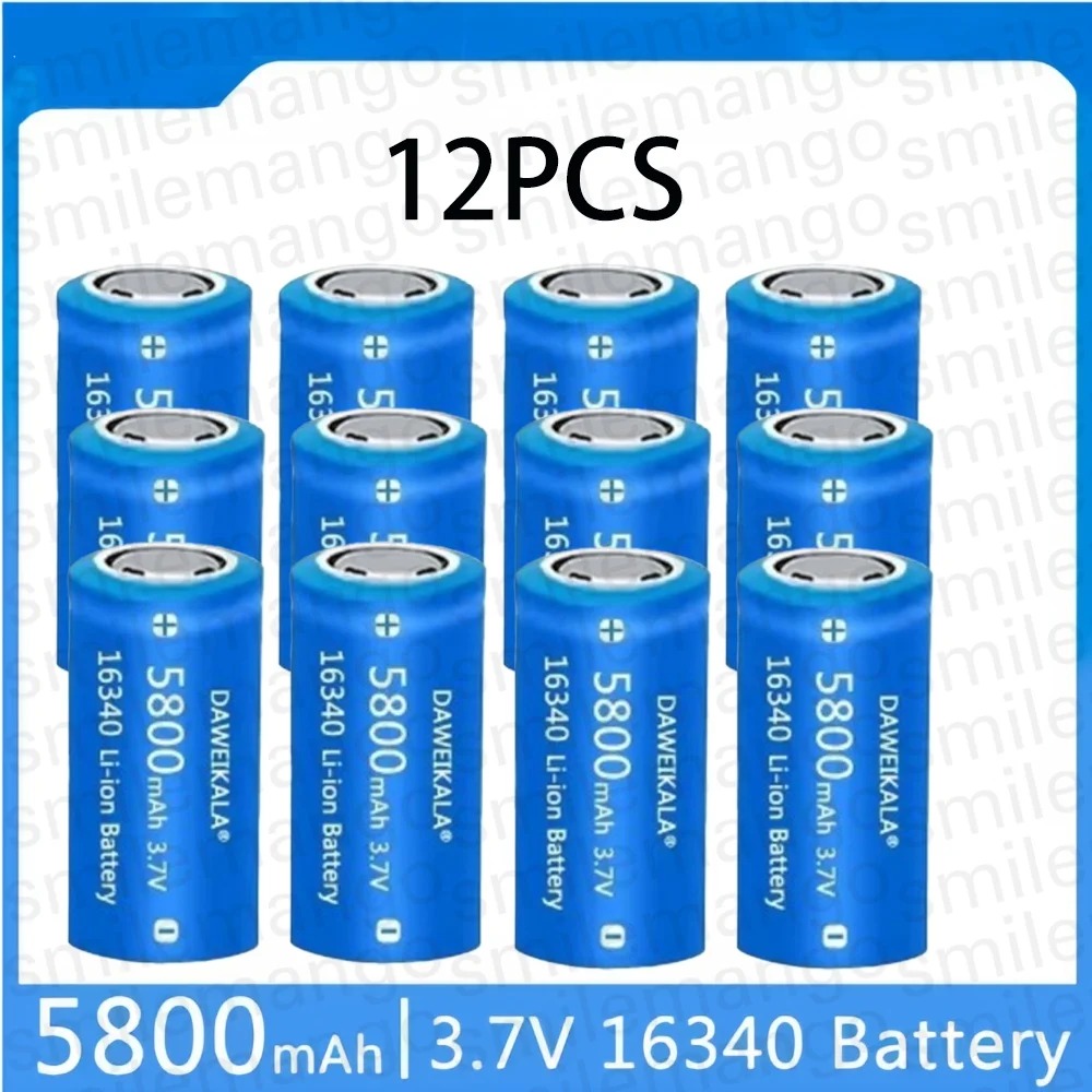 סוללה נטענת 16340 CR123A 3.7V
