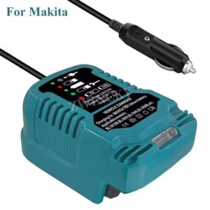 מטען לרכב תואם לסוללות מקיטה Makita 18V, חיבור למצת הרכב
