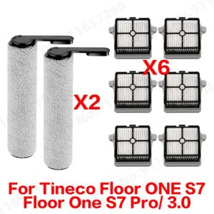 2 רולרים ו-6 פילטרים תואמים ל-Tineco Floor One S7